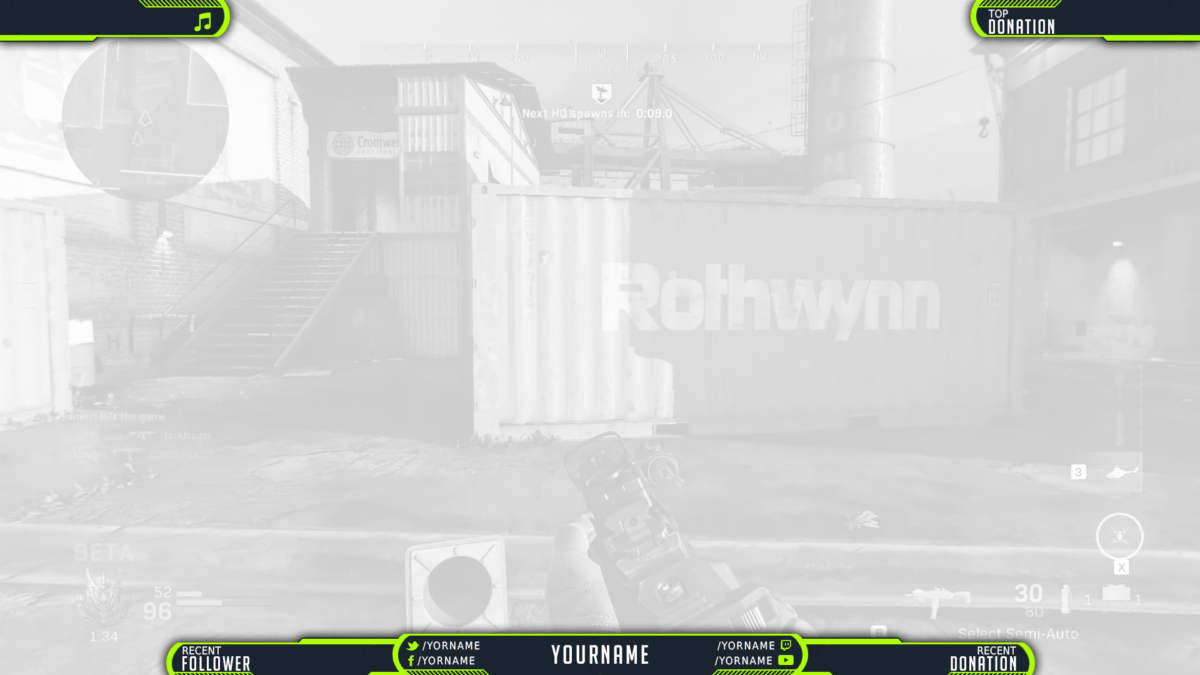 Modern Warfare 2019 Twitch Overlay Modern Warfare Twitch Overlay