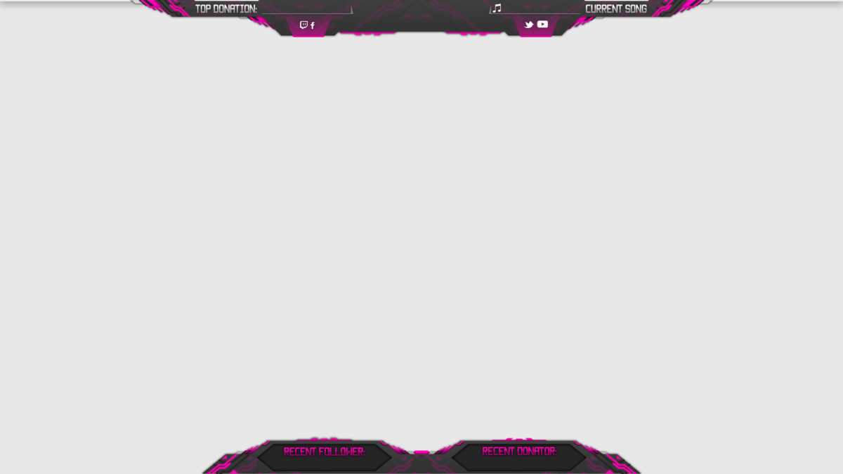Free Pink Twitch Overlay Free Twitch Overlay in Pink