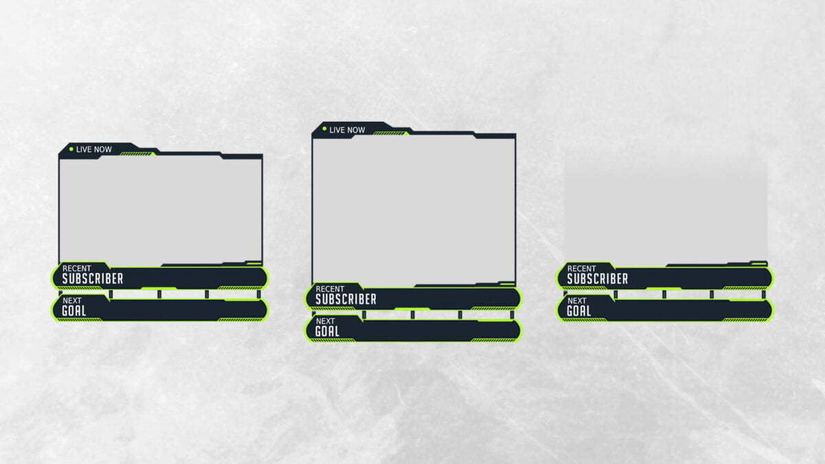 Template Twitch Webcam Border