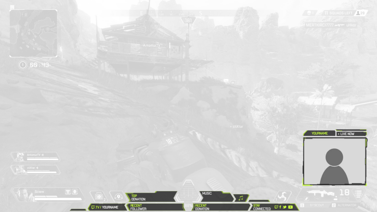 Apex Twitch Overlay as a Template for your stream