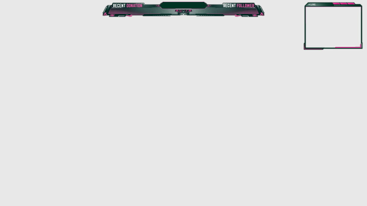 Pink Twitch Design Lady Pink Overlay