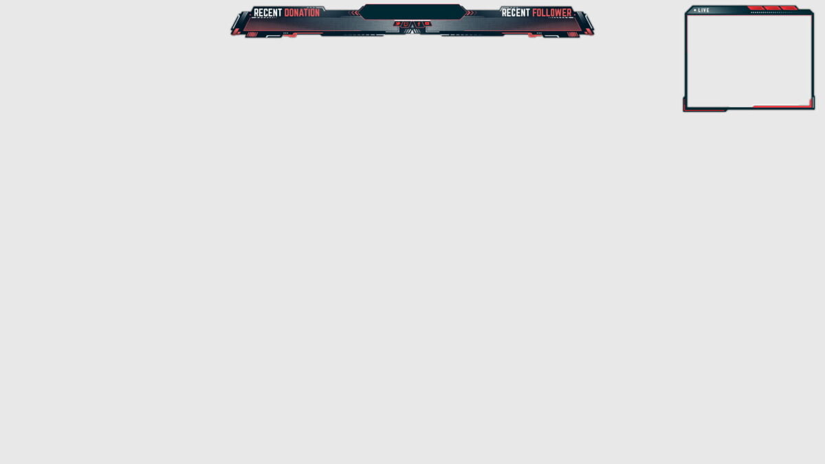 Red Twitch Overlay Modern Warfare Red Overlay
