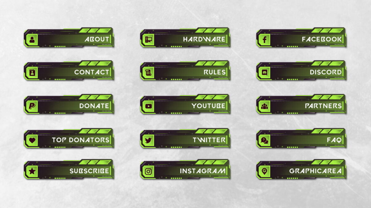 Free Twitch Buttons Twitch Buttons for free in green