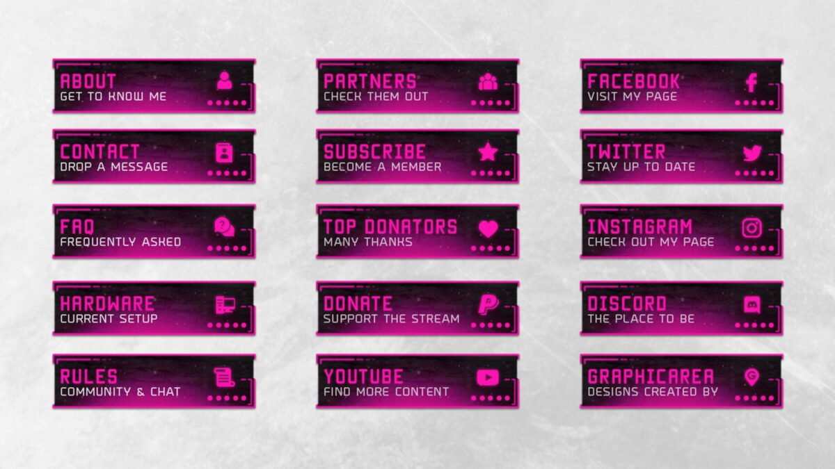 Pink Twitch Panels Pink Twitch Panels