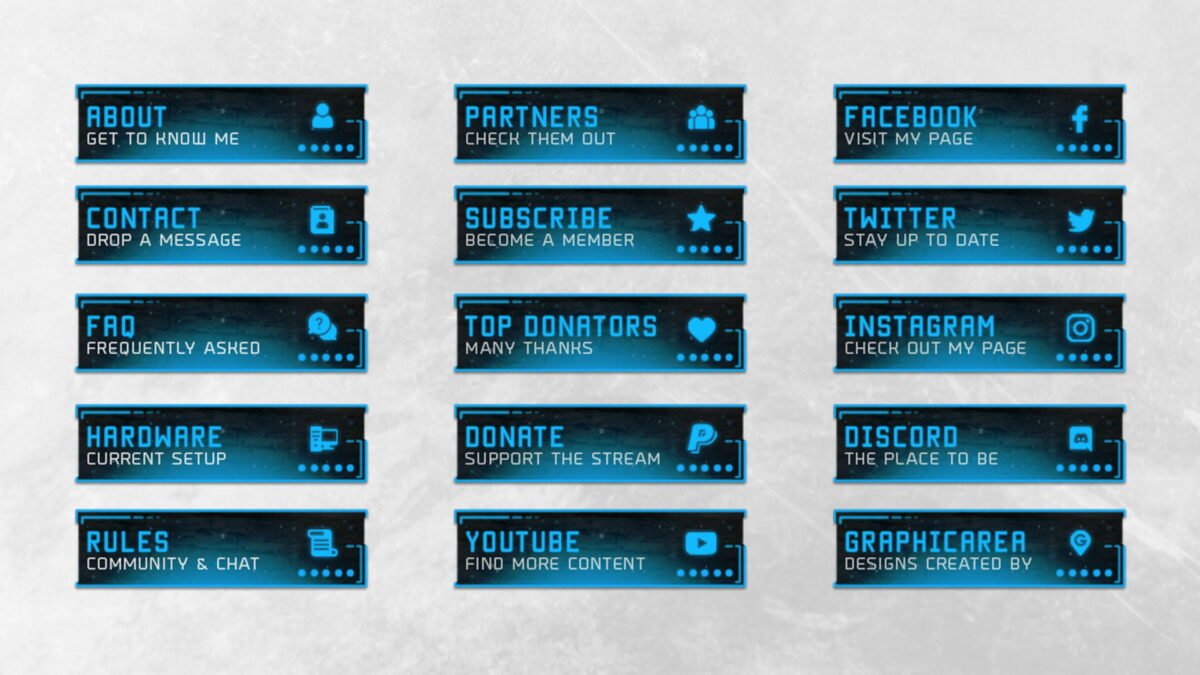 Template Twitch Panels and Buttons Template Twitch Panels and Buttons