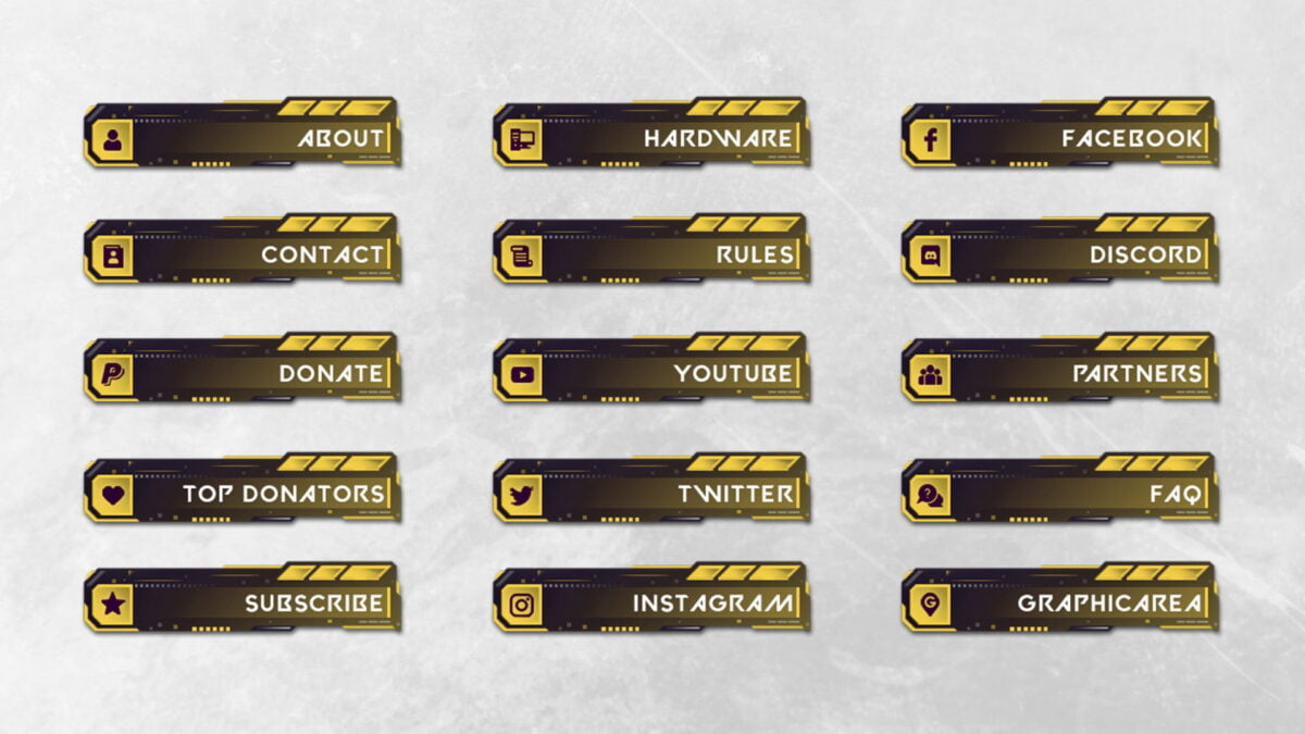 Twitch Valorant Panels Twitch Valorant Panels Yellow