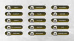 Yellow Twitch Buttons