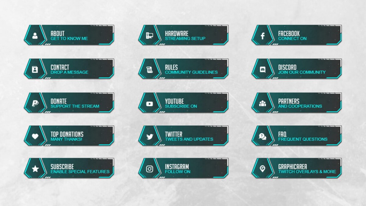 Blue Twitch Panels for free Blue Twitch Panels for free