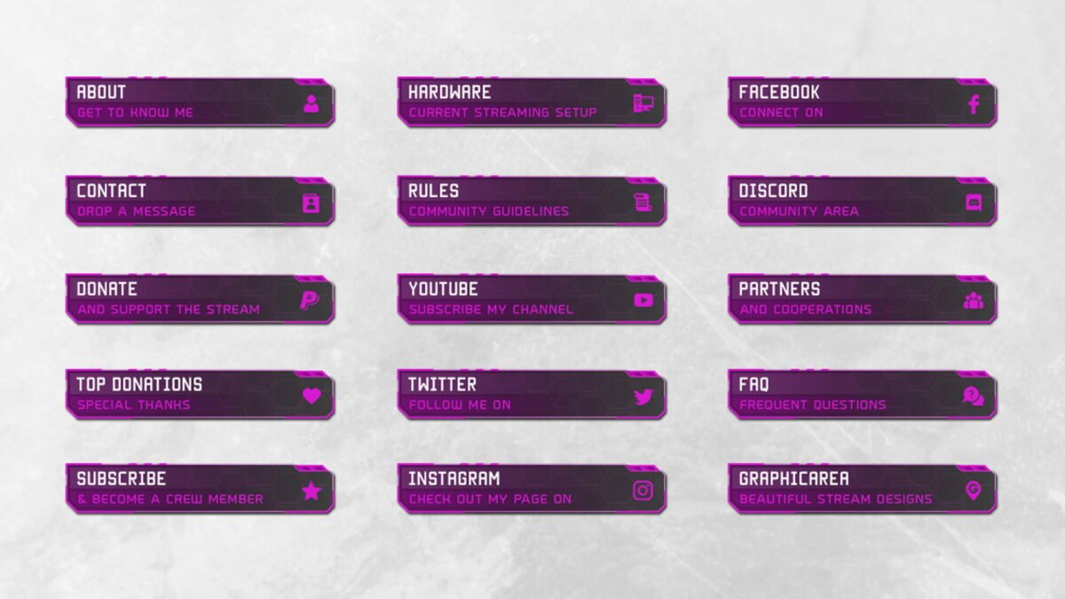Free Download of Twitch Panels Free Download of Twitch Panels