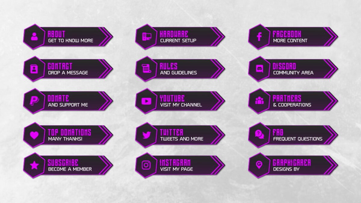 Free Pink Twitch Panels
