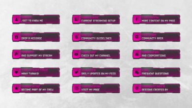 Twitch Panels Girly Design