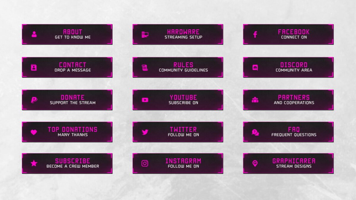 Pink Twitch Channel Design Pink Twitch Channel Design