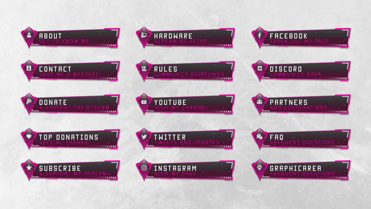 Pink Twitch Panels Pink Twitch Panels
