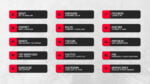 Red Twitch Panels