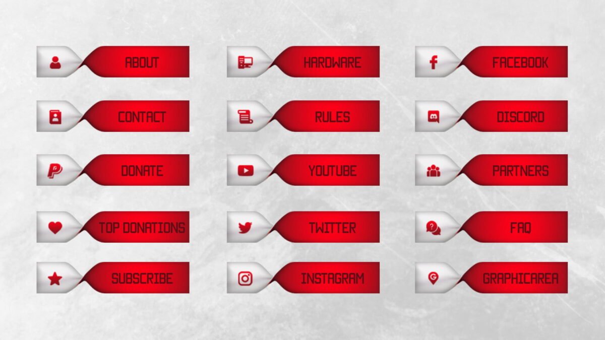 Red Twitch Panels Download