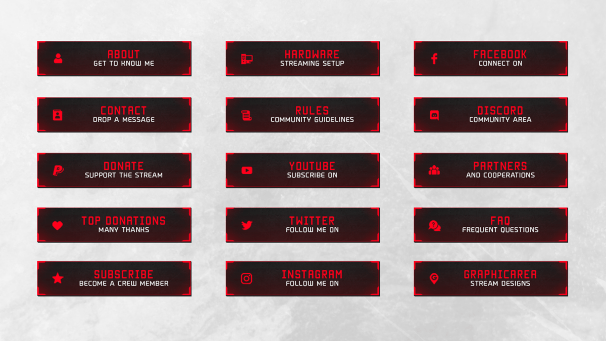 Stream Panels Red Stream Panels Red