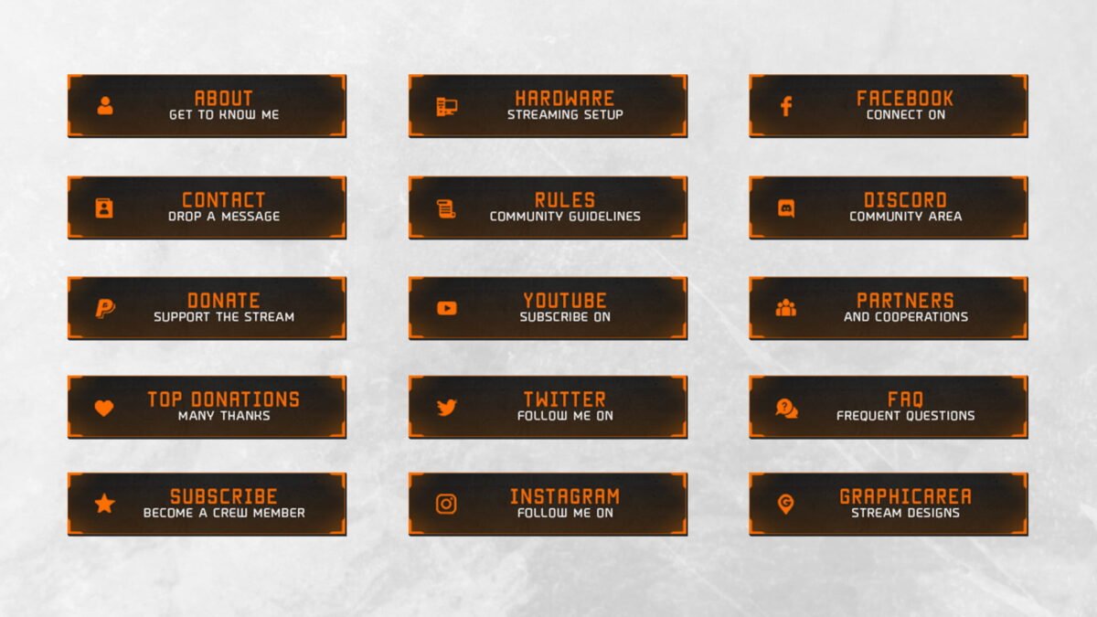 Streaming Panels Template Streaming Panels Template