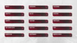 Twitch Buttons Red
