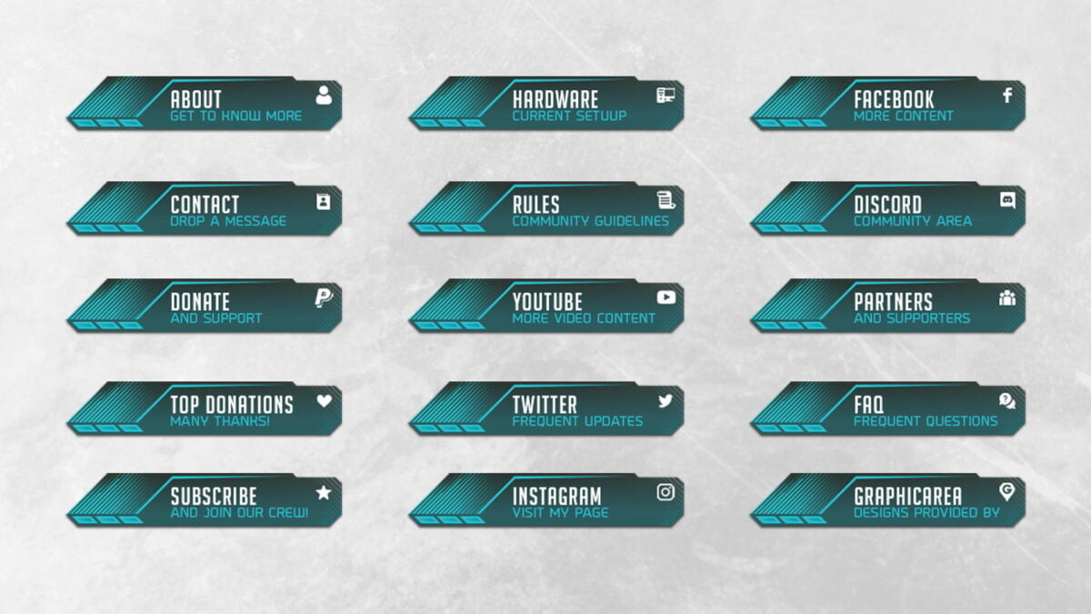 Twitch Buttons with Text