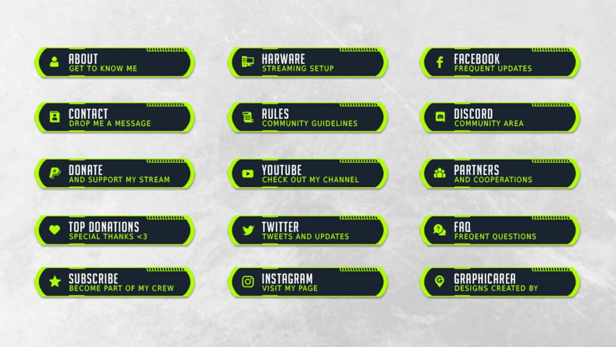 Twitch Panels Template Download Twitch Panels Template Download