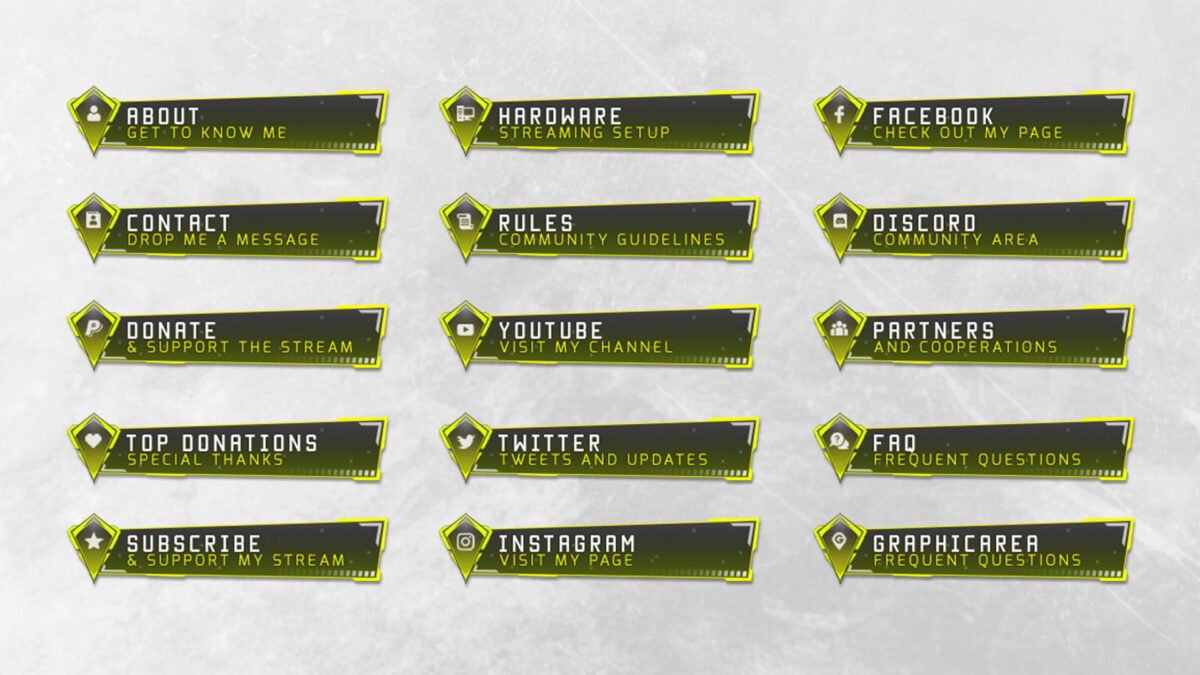 Twitch Panels Template Photoshop Twitch Panels Template Photoshop