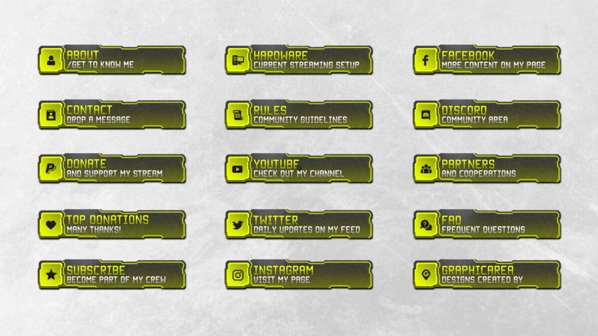 Yellow Stream Panels Yellow Stream Panels