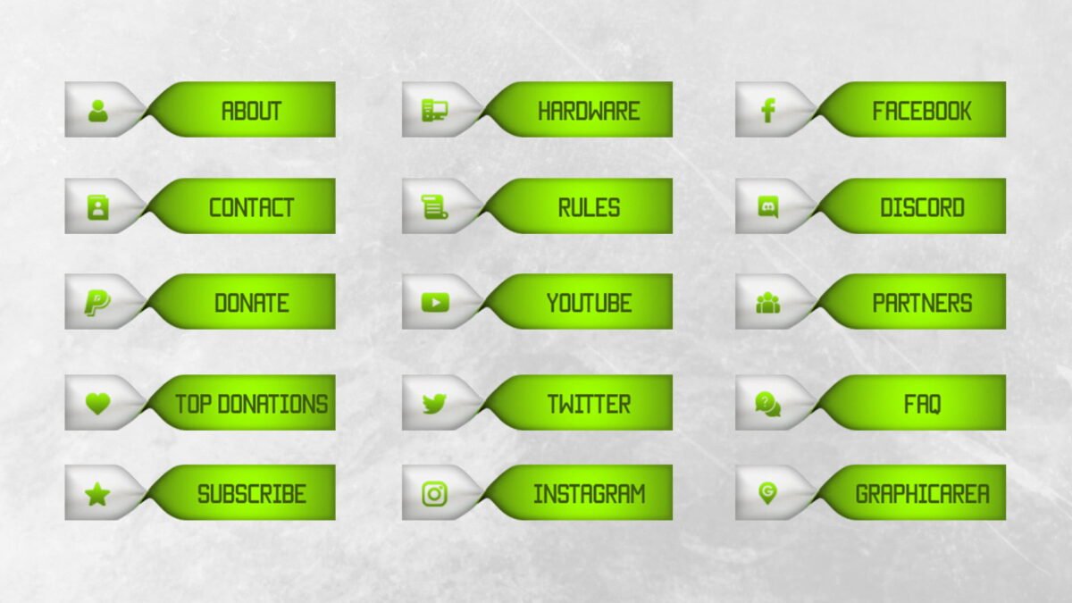 twitch panels including the psd file