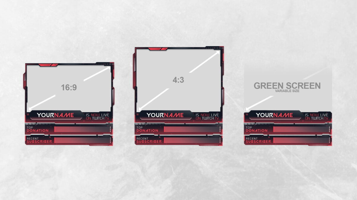 Twitch Facecam Border Facecam Border for Twitch Stream