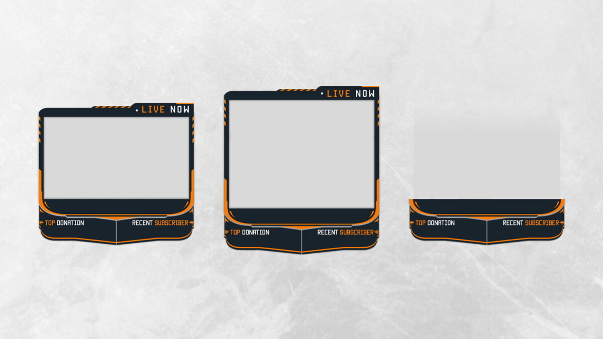 orange twitch overlay