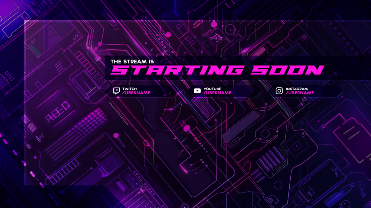 Starting Soon Screen Twitch and Kick Starting Soon Screen Twitch and Kick in Pink
