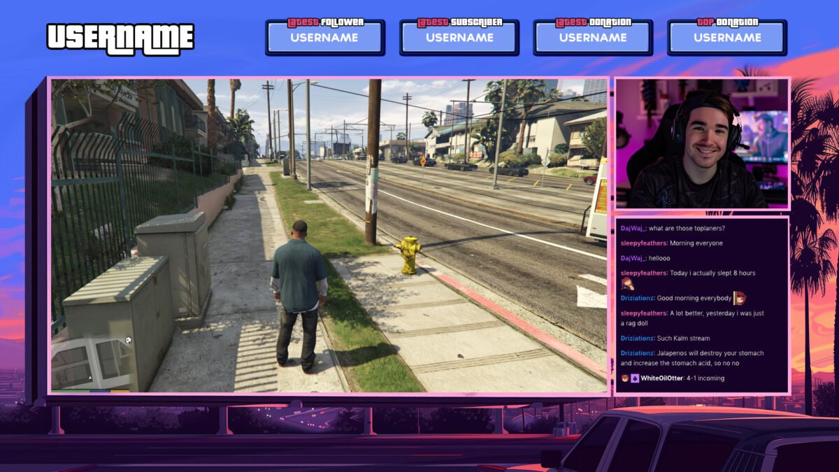 GTA VI Streaming Overlay Free