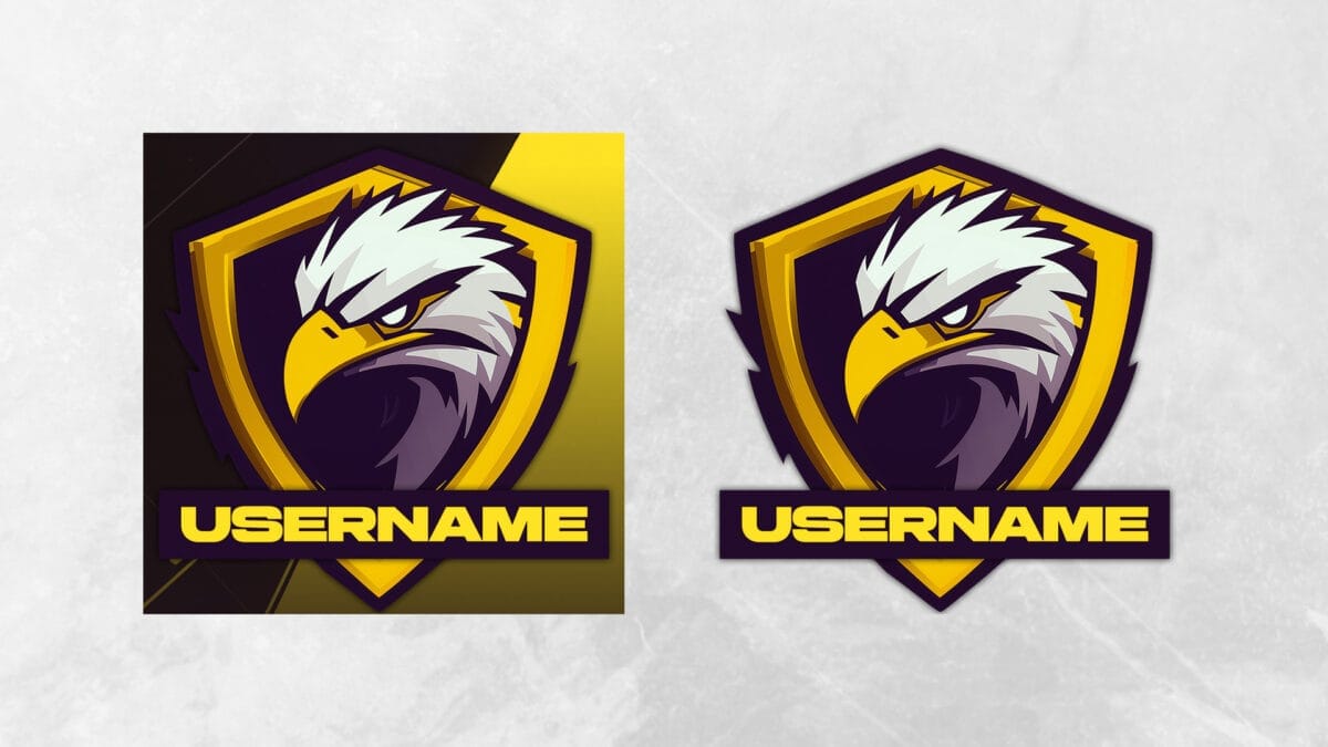 Esports Streamer Logo Download Eagle Yellow