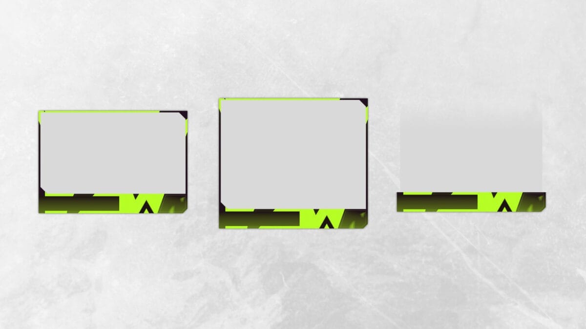 Neon Twitch Facecam Overlay Neon Twitch Facecam Overlay