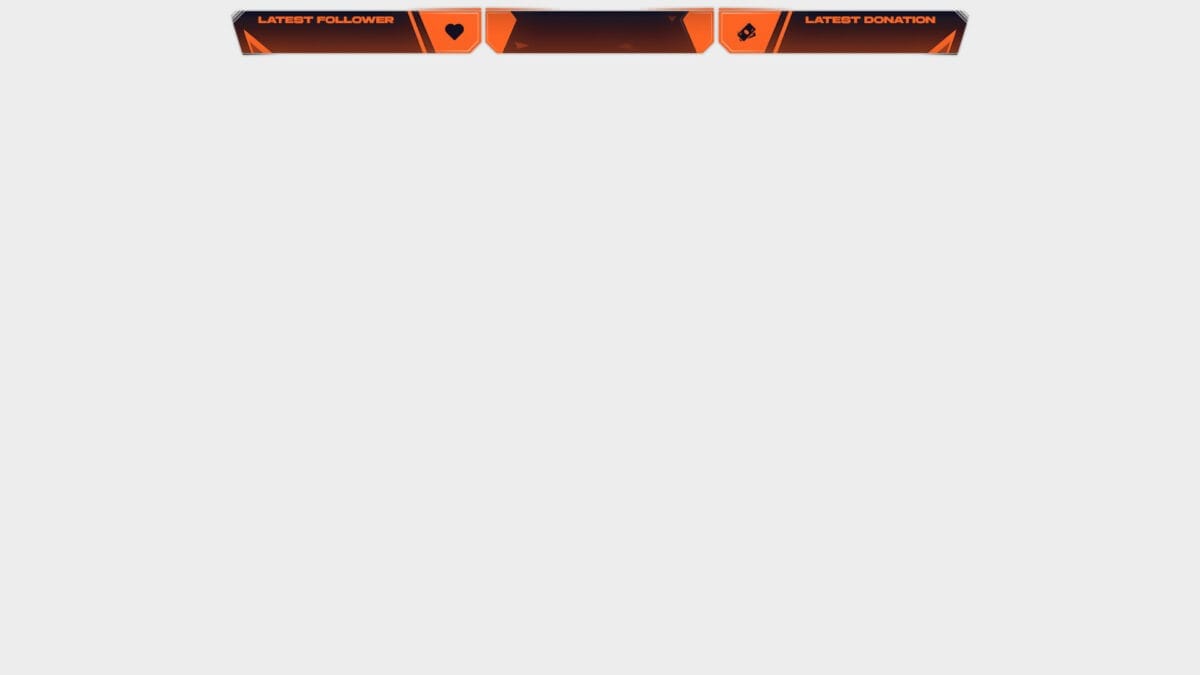 Orange Twitch Overlay for OBS