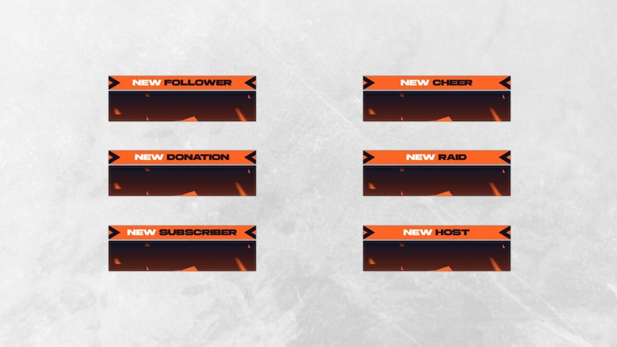 Twitch Alerts Subscriber Orange