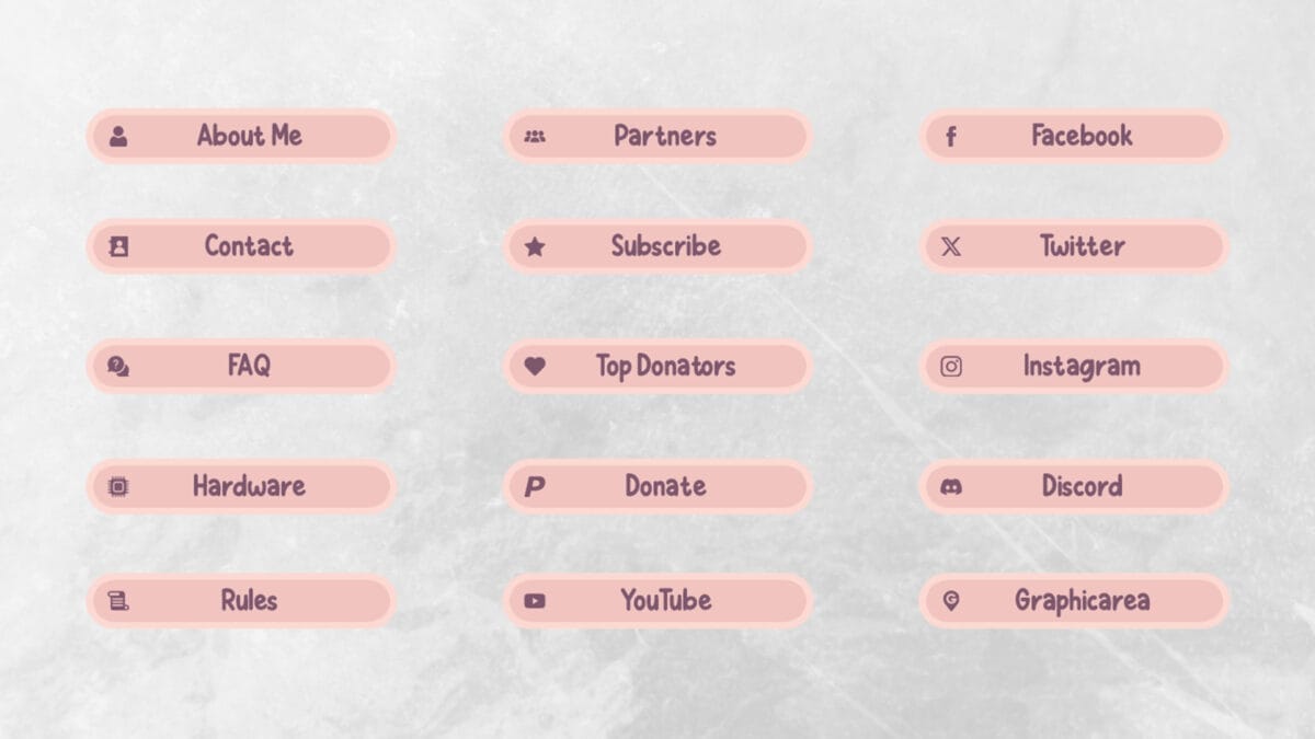 Twitch Banners Pink