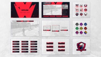 Twitch Design Package Red
