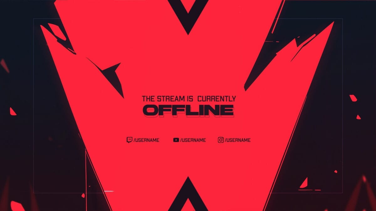 Twitch Offline Screen Red Twitch Offline Screen Red