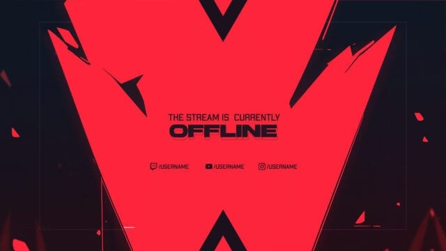 Twitch Offline Screen Red