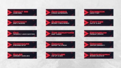 Twitch Panels Canva