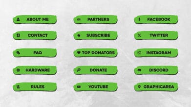 Drawn Twitch Panels