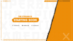 Twitch Starting Soon Scene Template Orange CSGO Style
