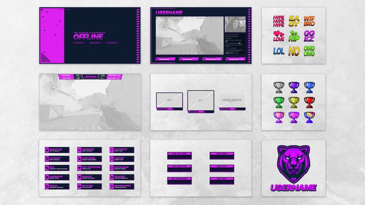 Purple Twitch Package Purple Twitch Package
