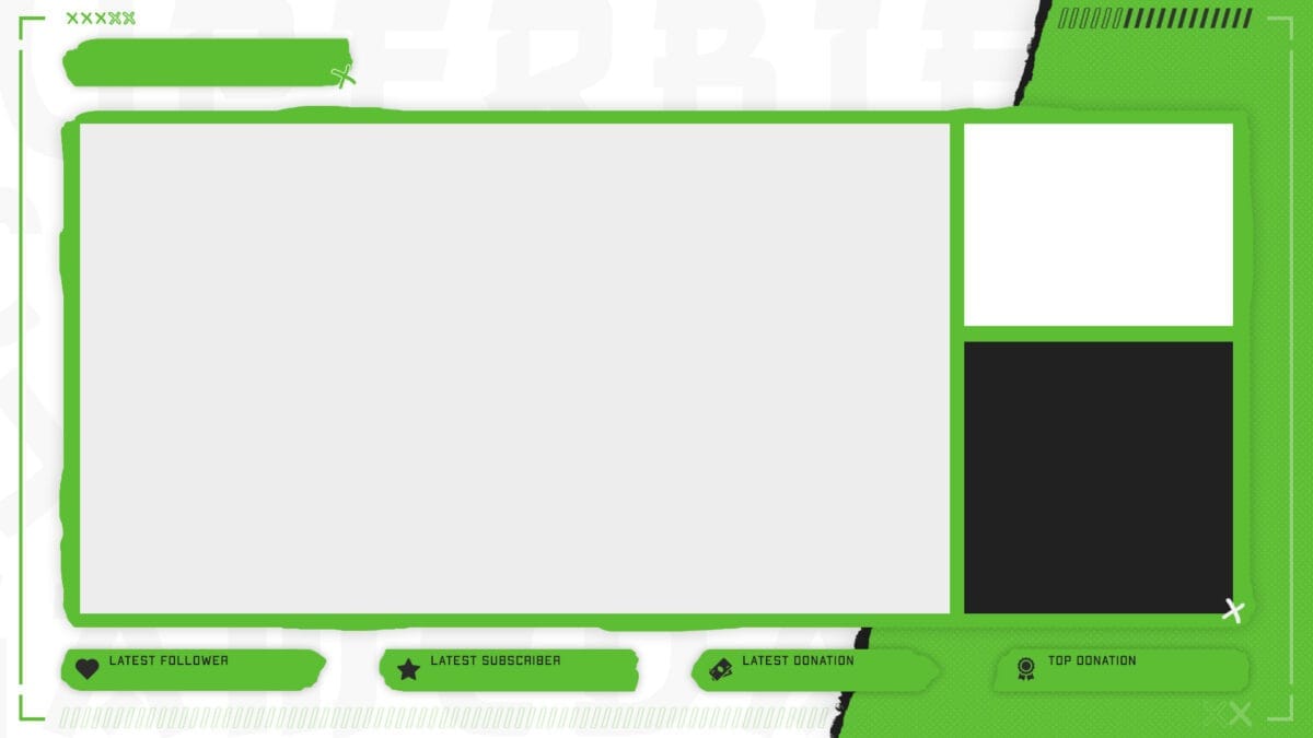 Survival Twitch Overlay Survival Twitch Overlay Green