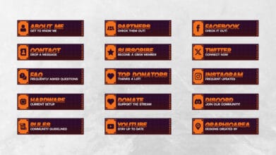 Twitch Bio Panels
