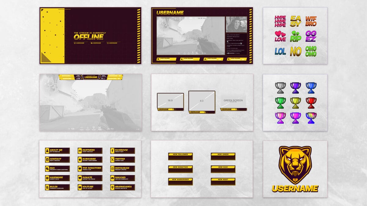 Twitch Graphics Package Twitch Graphics Package