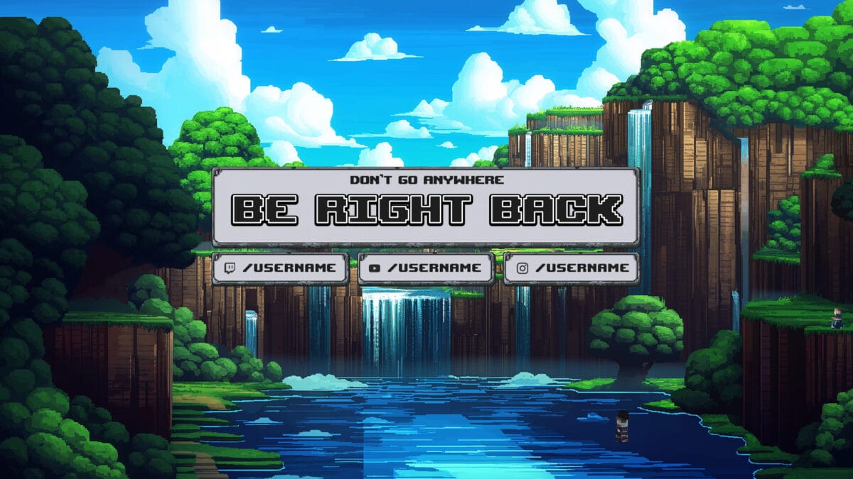 Twitch Minecraft Be Right Back Screen Twitch Minecraft Be Right Back Screen