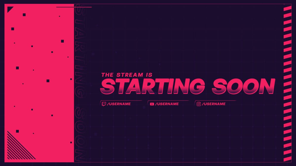 Twitch Starting Soon Countdown Screen Banner