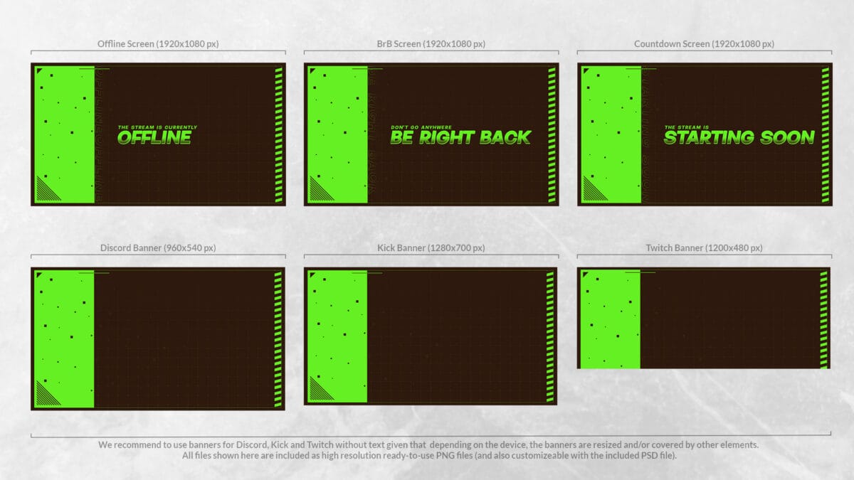 Twitch Starting Soon Screen Brb Offline