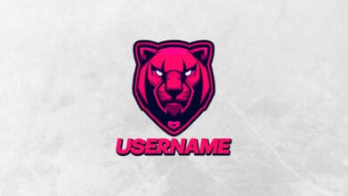 Twitch Streamer Logo PNG Template